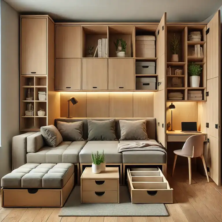 7. Use Multifunctional Furniture - Small Space Design Tips