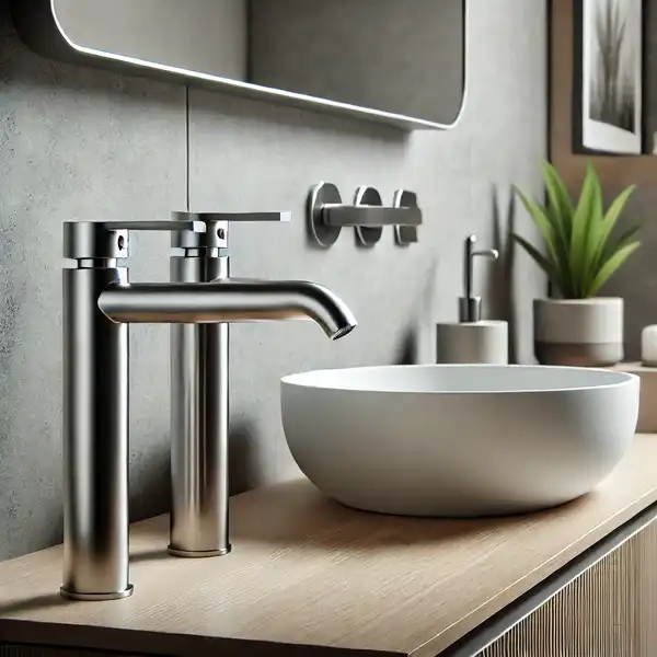 Low Flow Faucet in a Modern Bathroom