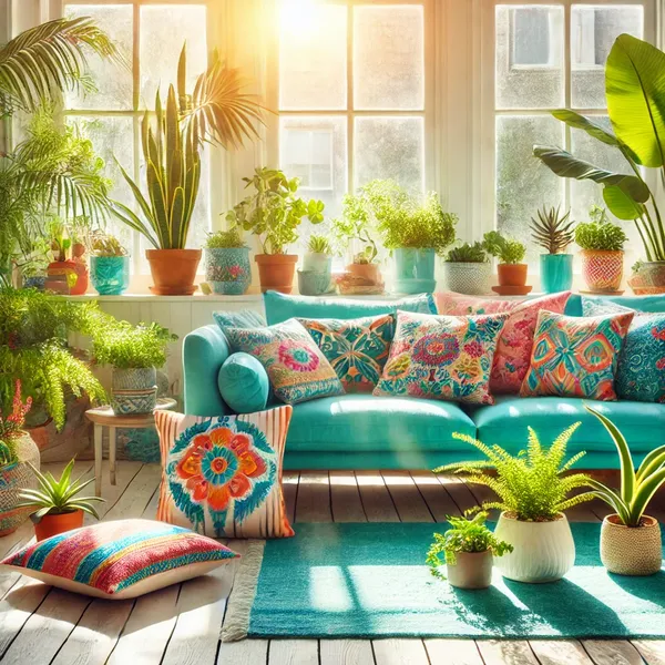 Seasonal Interior Design Ideas 2. Summer Bright and Vibrant