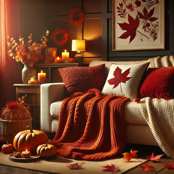 Seasonal Interior Design Ideas 3. Fall Warm and Cozy