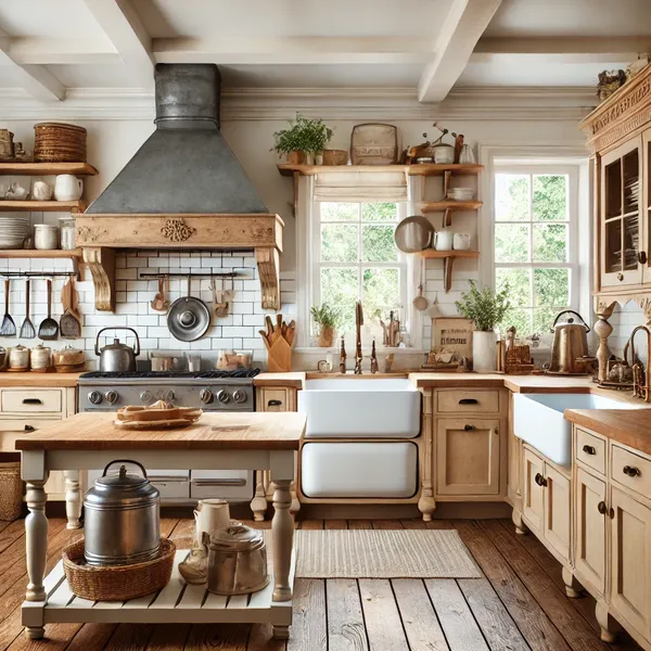 Farmhouse Interior Design 1. Farmhouse Kitchen Design