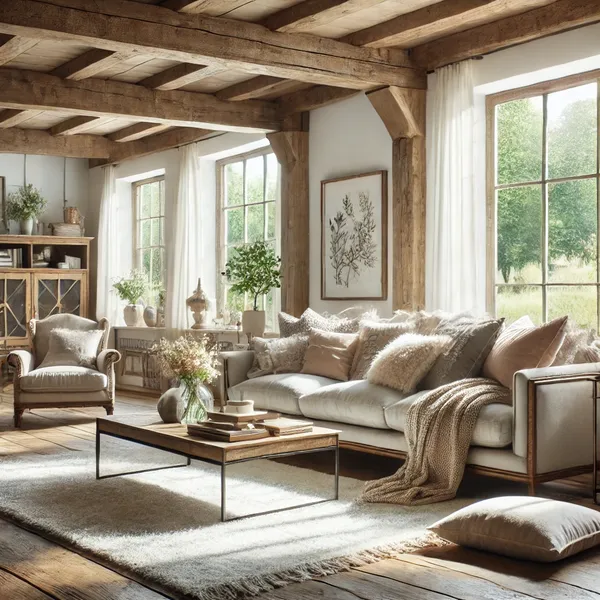 Farmhouse Interior Design 2. Farmhouse Living Room Ideas