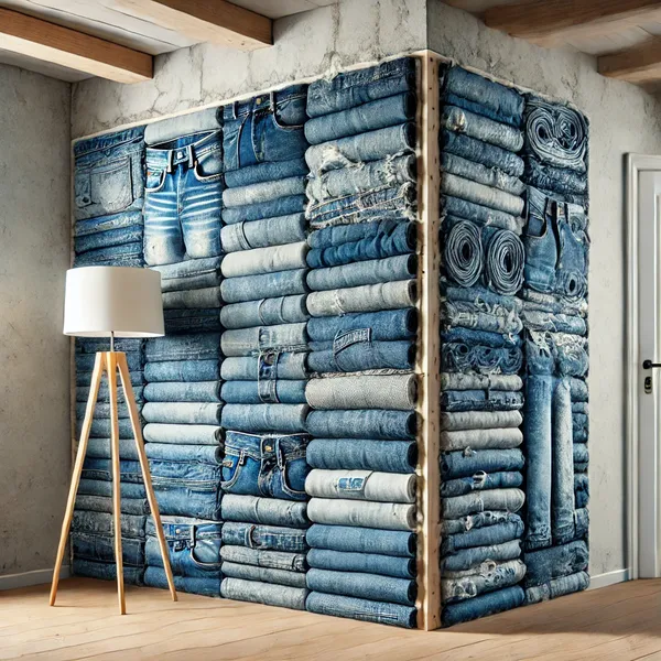 Sustainable Interior Design 2. Recycled Materials Insulation from Jeans