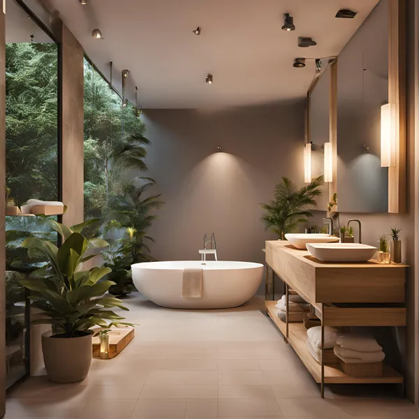 relaxing bathroom environment 06